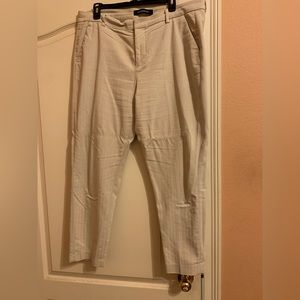 Khaki with white pin stripe khaki pants